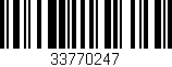 Código de barras (EAN, GTIN, SKU, ISBN): '33770247'