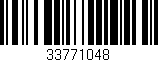 Código de barras (EAN, GTIN, SKU, ISBN): '33771048'