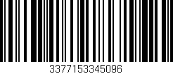 Código de barras (EAN, GTIN, SKU, ISBN): '3377153345096'