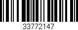 Código de barras (EAN, GTIN, SKU, ISBN): '33772147'