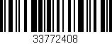 Código de barras (EAN, GTIN, SKU, ISBN): '33772408'