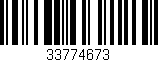Código de barras (EAN, GTIN, SKU, ISBN): '33774673'