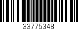 Código de barras (EAN, GTIN, SKU, ISBN): '33775348'