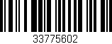 Código de barras (EAN, GTIN, SKU, ISBN): '33775602'