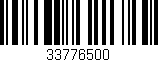 Código de barras (EAN, GTIN, SKU, ISBN): '33776500'
