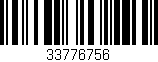 Código de barras (EAN, GTIN, SKU, ISBN): '33776756'