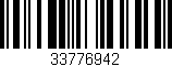 Código de barras (EAN, GTIN, SKU, ISBN): '33776942'