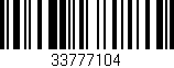 Código de barras (EAN, GTIN, SKU, ISBN): '33777104'