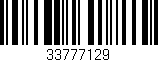 Código de barras (EAN, GTIN, SKU, ISBN): '33777129'