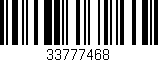 Código de barras (EAN, GTIN, SKU, ISBN): '33777468'