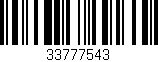 Código de barras (EAN, GTIN, SKU, ISBN): '33777543'