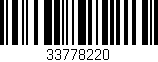 Código de barras (EAN, GTIN, SKU, ISBN): '33778220'