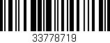 Código de barras (EAN, GTIN, SKU, ISBN): '33778719'