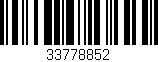 Código de barras (EAN, GTIN, SKU, ISBN): '33778852'
