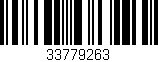 Código de barras (EAN, GTIN, SKU, ISBN): '33779263'