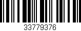 Código de barras (EAN, GTIN, SKU, ISBN): '33779376'