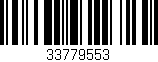 Código de barras (EAN, GTIN, SKU, ISBN): '33779553'