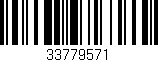 Código de barras (EAN, GTIN, SKU, ISBN): '33779571'