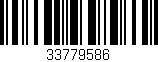 Código de barras (EAN, GTIN, SKU, ISBN): '33779586'