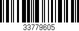 Código de barras (EAN, GTIN, SKU, ISBN): '33779605'
