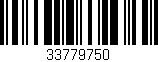Código de barras (EAN, GTIN, SKU, ISBN): '33779750'