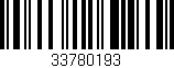 Código de barras (EAN, GTIN, SKU, ISBN): '33780193'