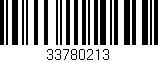 Código de barras (EAN, GTIN, SKU, ISBN): '33780213'