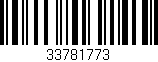 Código de barras (EAN, GTIN, SKU, ISBN): '33781773'