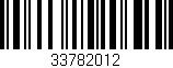 Código de barras (EAN, GTIN, SKU, ISBN): '33782012'