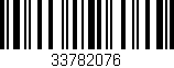 Código de barras (EAN, GTIN, SKU, ISBN): '33782076'