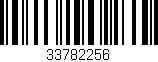 Código de barras (EAN, GTIN, SKU, ISBN): '33782256'
