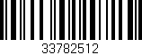 Código de barras (EAN, GTIN, SKU, ISBN): '33782512'