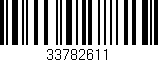 Código de barras (EAN, GTIN, SKU, ISBN): '33782611'
