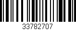 Código de barras (EAN, GTIN, SKU, ISBN): '33782707'