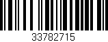 Código de barras (EAN, GTIN, SKU, ISBN): '33782715'