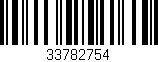 Código de barras (EAN, GTIN, SKU, ISBN): '33782754'