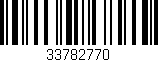 Código de barras (EAN, GTIN, SKU, ISBN): '33782770'