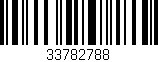 Código de barras (EAN, GTIN, SKU, ISBN): '33782788'