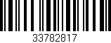 Código de barras (EAN, GTIN, SKU, ISBN): '33782817'