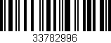 Código de barras (EAN, GTIN, SKU, ISBN): '33782996'