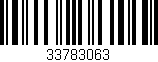 Código de barras (EAN, GTIN, SKU, ISBN): '33783063'