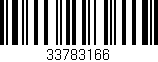 Código de barras (EAN, GTIN, SKU, ISBN): '33783166'