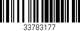 Código de barras (EAN, GTIN, SKU, ISBN): '33783177'