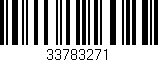 Código de barras (EAN, GTIN, SKU, ISBN): '33783271'