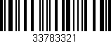 Código de barras (EAN, GTIN, SKU, ISBN): '33783321'