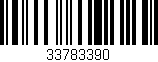 Código de barras (EAN, GTIN, SKU, ISBN): '33783390'