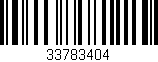 Código de barras (EAN, GTIN, SKU, ISBN): '33783404'