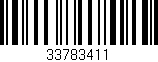 Código de barras (EAN, GTIN, SKU, ISBN): '33783411'