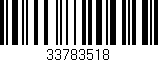 Código de barras (EAN, GTIN, SKU, ISBN): '33783518'