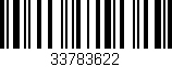 Código de barras (EAN, GTIN, SKU, ISBN): '33783622'
